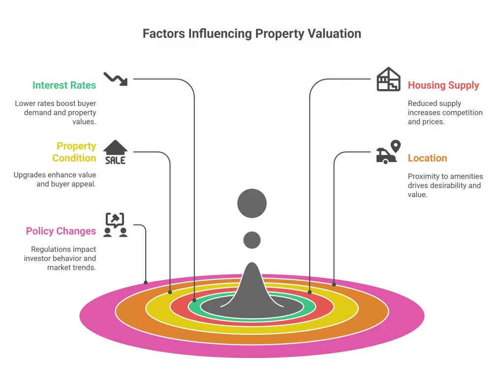 Factors influencing property valuation 2025 