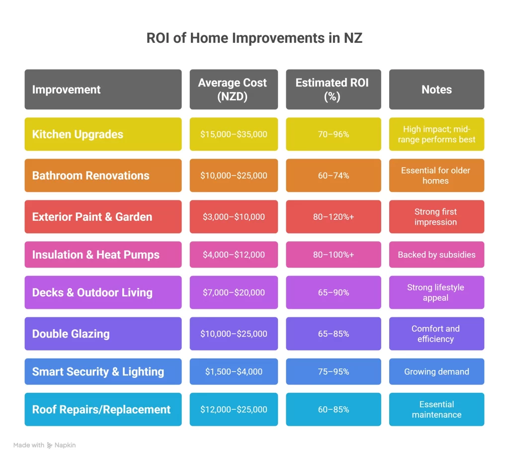 ROI on Home Improvements in nz